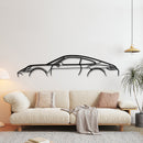 911 (992) Silhouette - Car Metal Wall Art