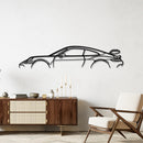 911 GT3 (992) Silhouette - Sports Car Metal Wall Art