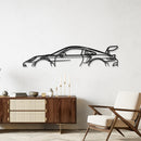911 GT3 RS (992) Silhouette - High-Performance Sports Car Metal Wall Art