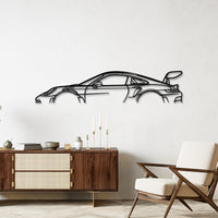 911 GT3 RS (992) Silhouette - High-Performance Sports Car Metal Wall Art