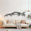 911 GT3 RS (992) Silhouette - High-Performance Sports Car Metal Wall Art