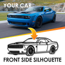 Custom Your Car Silhouette Metal Wall Art - Personalized Vehicle Wall Décor