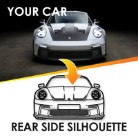 Custom Your Car Silhouette Metal Wall Art - Personalized Vehicle Wall Décor