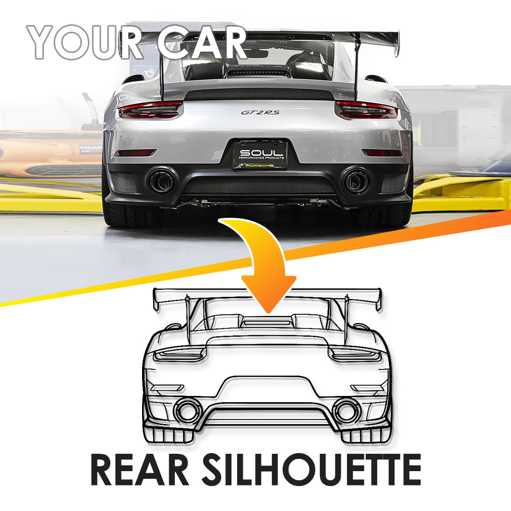 Custom Your Car Silhouette Metal Wall Art - Personalized Vehicle Wall Décor