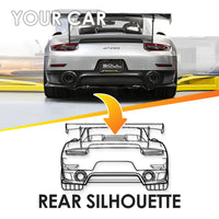 Custom Your Car Silhouette Metal Wall Art - Personalized Vehicle Wall Décor