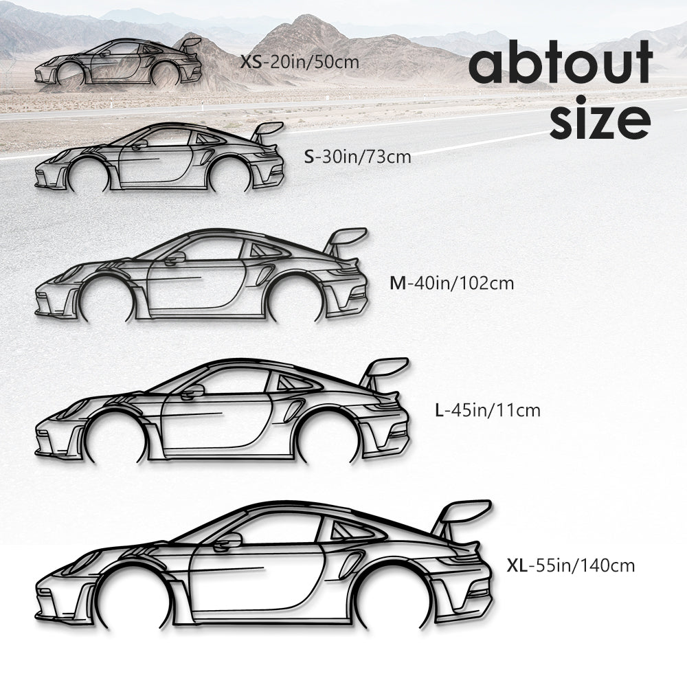 Custom Your Car Silhouette Metal Wall Art - Personalized Vehicle Wall Décor