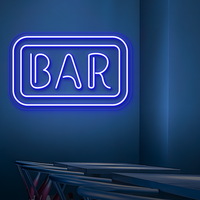 Bar LED Neon Sign - Stylish Wall Art for Clubs, Restaurants & Basement Bars