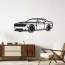 2019 Challenger SRT Hellcat Front Side Profile Silhouette - Muscle Car Metal Wall Art