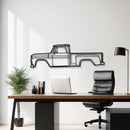 1965 C-10 StepSide Silhouette - Car Metal Wall Art