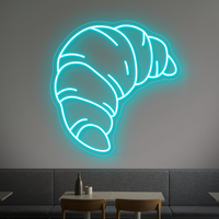 Croissant Neon Schild - LED -Neonlicht für Bäckereien, Cafés und Küchendekoration