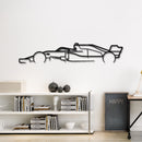 Formula 1 Side Profile Silhouette | F1 Race Car Metal Wall Art
