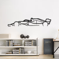 Formula 1 Side Profile Silhouette | F1 Race Car Metal Wall Art