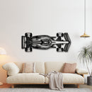 Formula 1 Top View Silhouette - F1 Race Car Metal Wall Art
