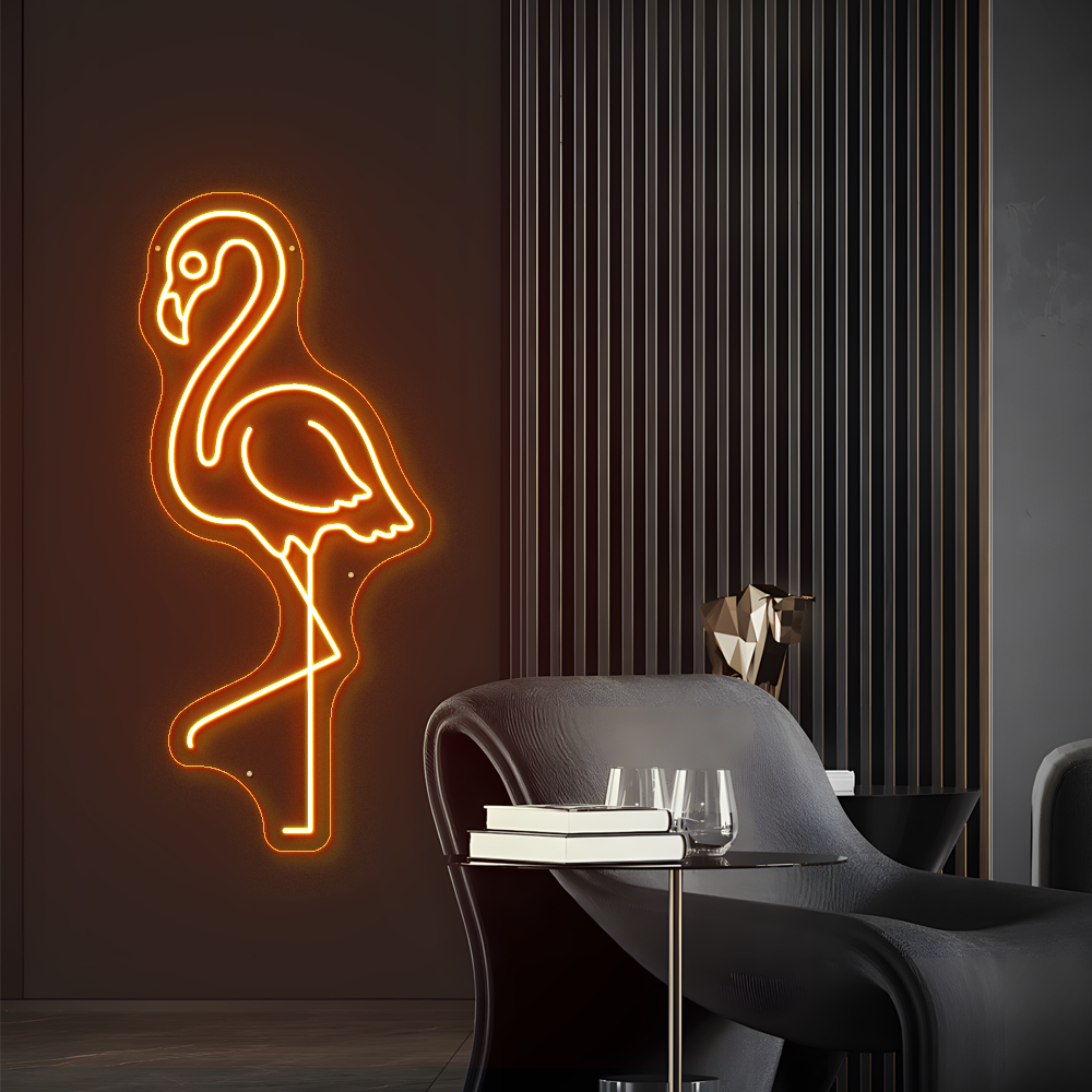 Neon Flamingo Sign – LED Flamingo Light for Home & Party Décor