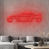 GTR R34 Metal Neon Sign - Neon Car Wall Art