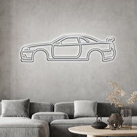 GTR R34 Metal Neon Sign - Neon Car Wall Art