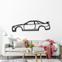 GT-R R34 Side Profile Silhouette - JDM Sports Car Metal Wall Art