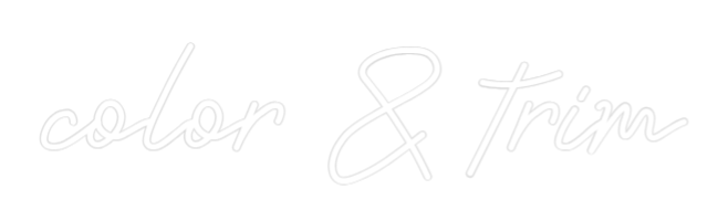DE Custom Neon: color & trim