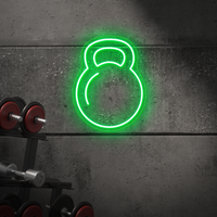 Kettlebell Neon Sign - LED Neon Light for Gyms, CrossFit Studios & Home Workouts