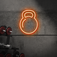 Kettlebell Neon Sign - LED Neon Light for Gyms, CrossFit Studios & Home Workouts