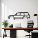 1990 Land Cruiser J80 (5th Gen) Off-Road SUV Metal Wall Art