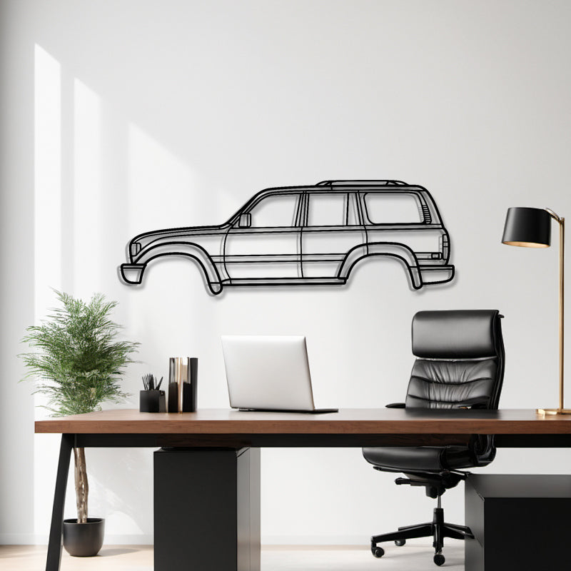1990 Land Cruiser J80 (5th Gen) Off-Road SUV Metal Wall Art