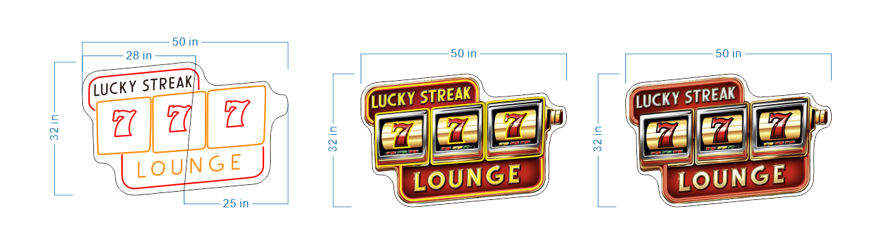 US Individuelles Neon-Schild ( Kristal )