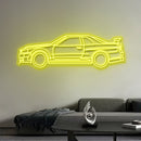 R34 GTR V-Spec LED Neon Sign – JDM Car LED Wall Light