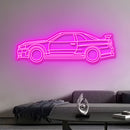 R34 GTR V-Spec LED Neon Sign – JDM Car LED Wall Light