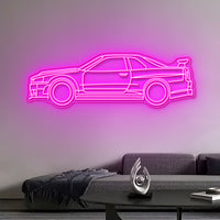 R34 GTR V-Spec LED Neon Sign – JDM Car LED Wall Light