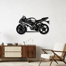 2014 R6 Motorcycle Silhouette - Sport Bike Metal Wall Art