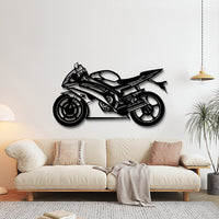 2014 R6 Motorcycle Silhouette - Sport Bike Metal Wall Art