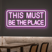 Dies muss der Ort für Neonzeichen sein - LED -Wandleuchte für Zuhause, Hochzeit und Veranstaltungen