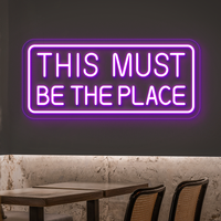 Dies muss der Ort für Neonzeichen sein - LED -Wandleuchte für Zuhause, Hochzeit und Veranstaltungen