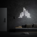 New York leitete Neonzeichen