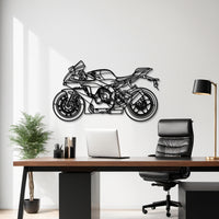 YZF-R1 (2024) Silhouette - Sport Bike Metal Wall Art