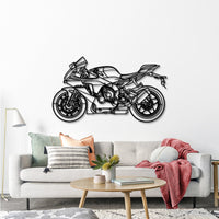 YZF-R1 (2024) Silhouette - Sport Bike Metal Wall Art